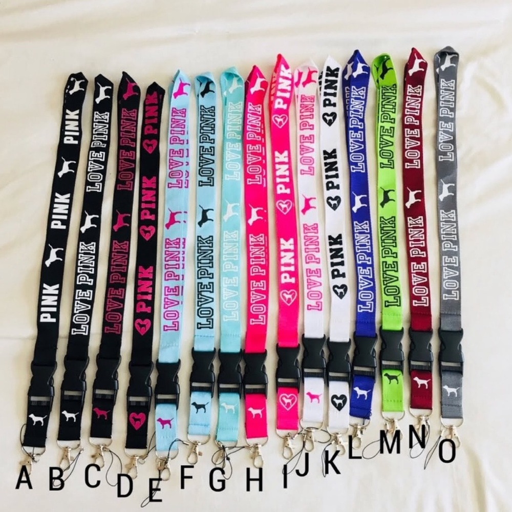 Love pink lanyard